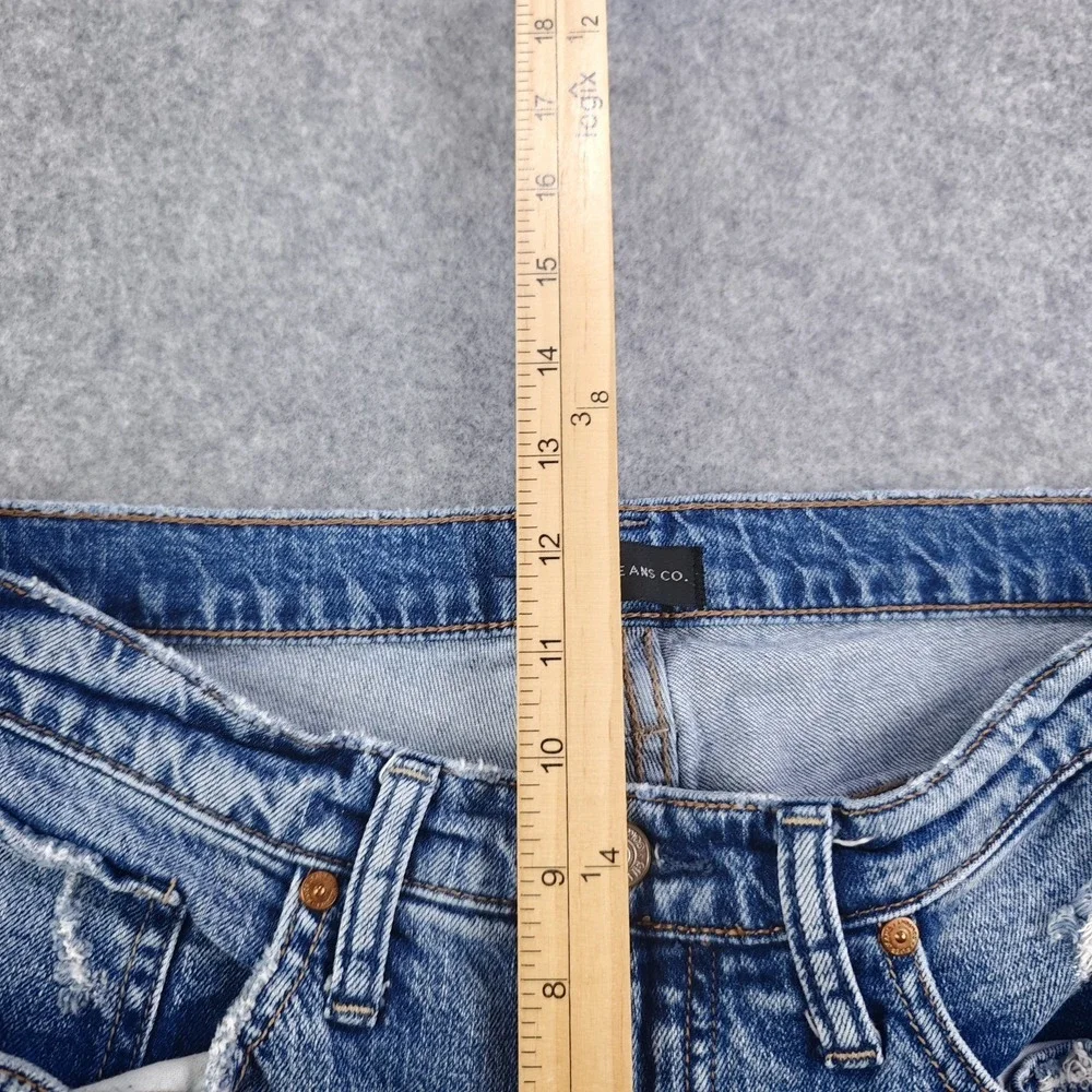 Silver Jeans Women's 26x27 Not Your Boyfriends Jeans (31x28) Blue Distressed‎